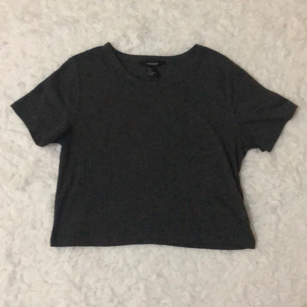 Grey crop top